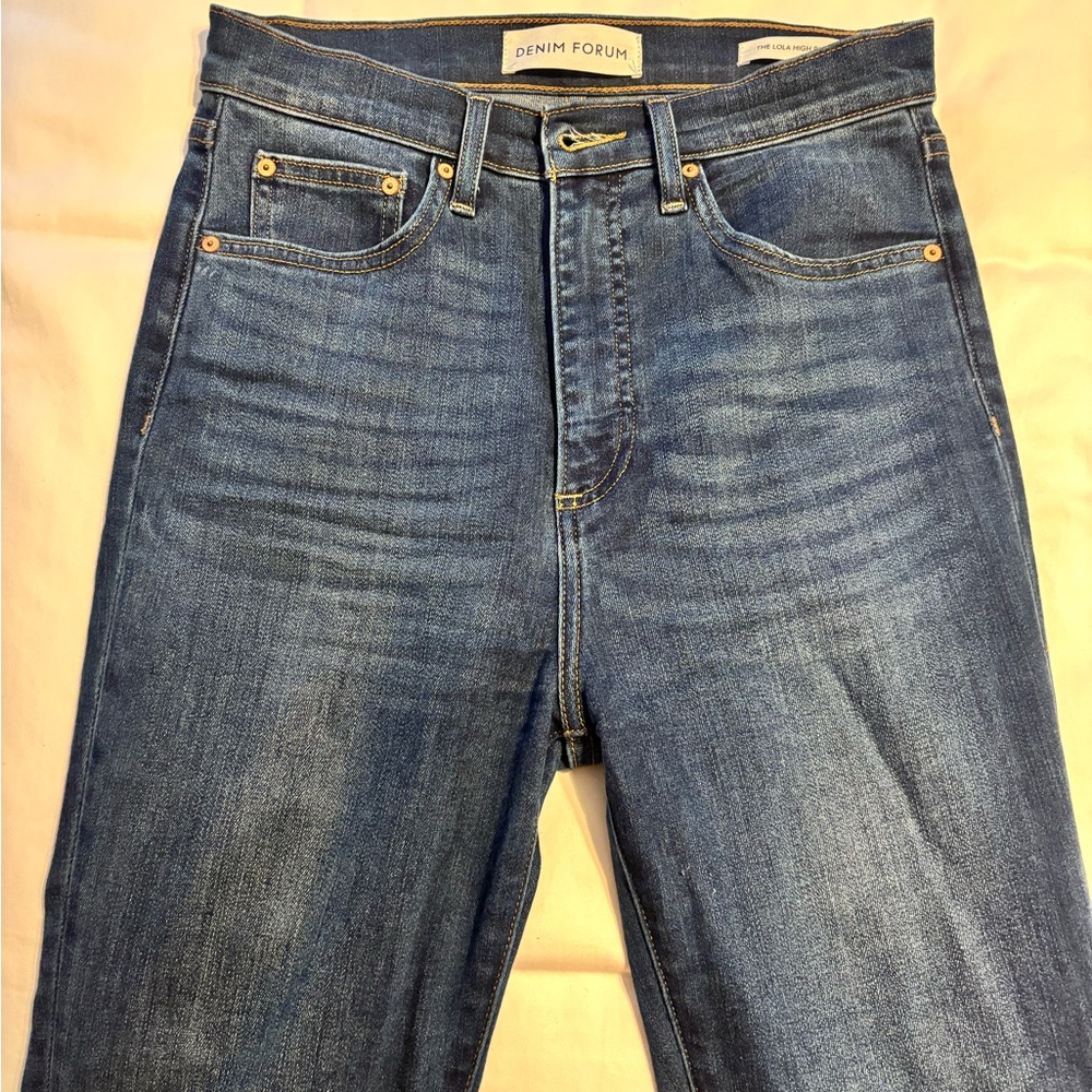 aritzia denim forum lola high rise size 27